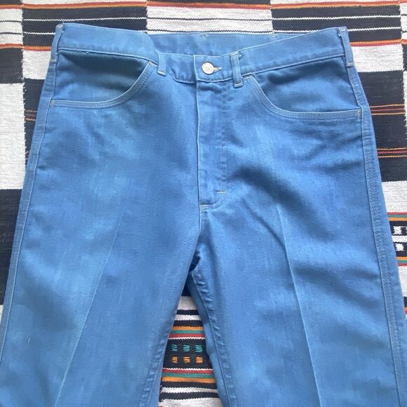 Vintage 70’s Lee Denim Straight Boot Flare Jeans. Double Seam. Size 31/30. - Picture 5 of 14